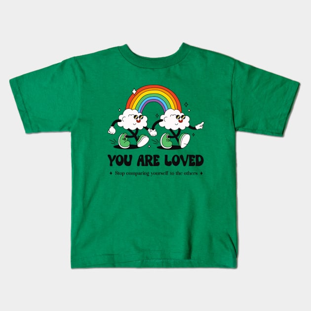 We Are Loved LGBT Kids T-Shirt by MeAndMyCreativeChaos